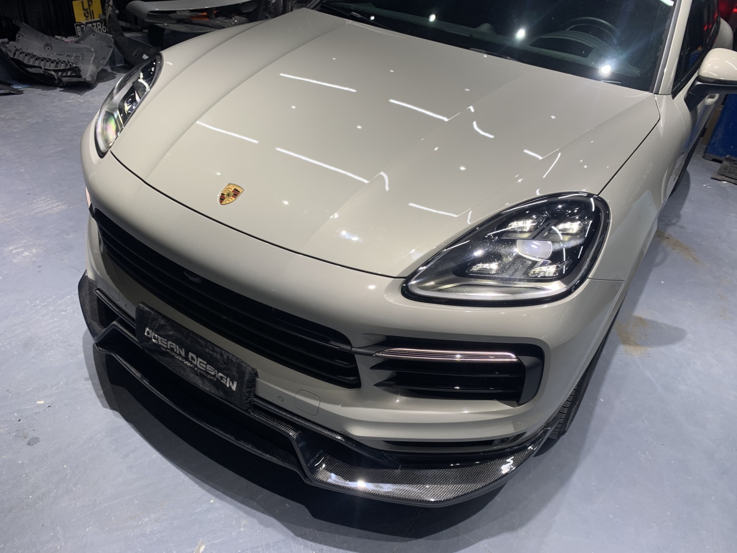 2018-2023 Porsche Cayenne 9Y0.1 Splitter Front Lip Dry Carbon Fiber OD Style Bodykit
