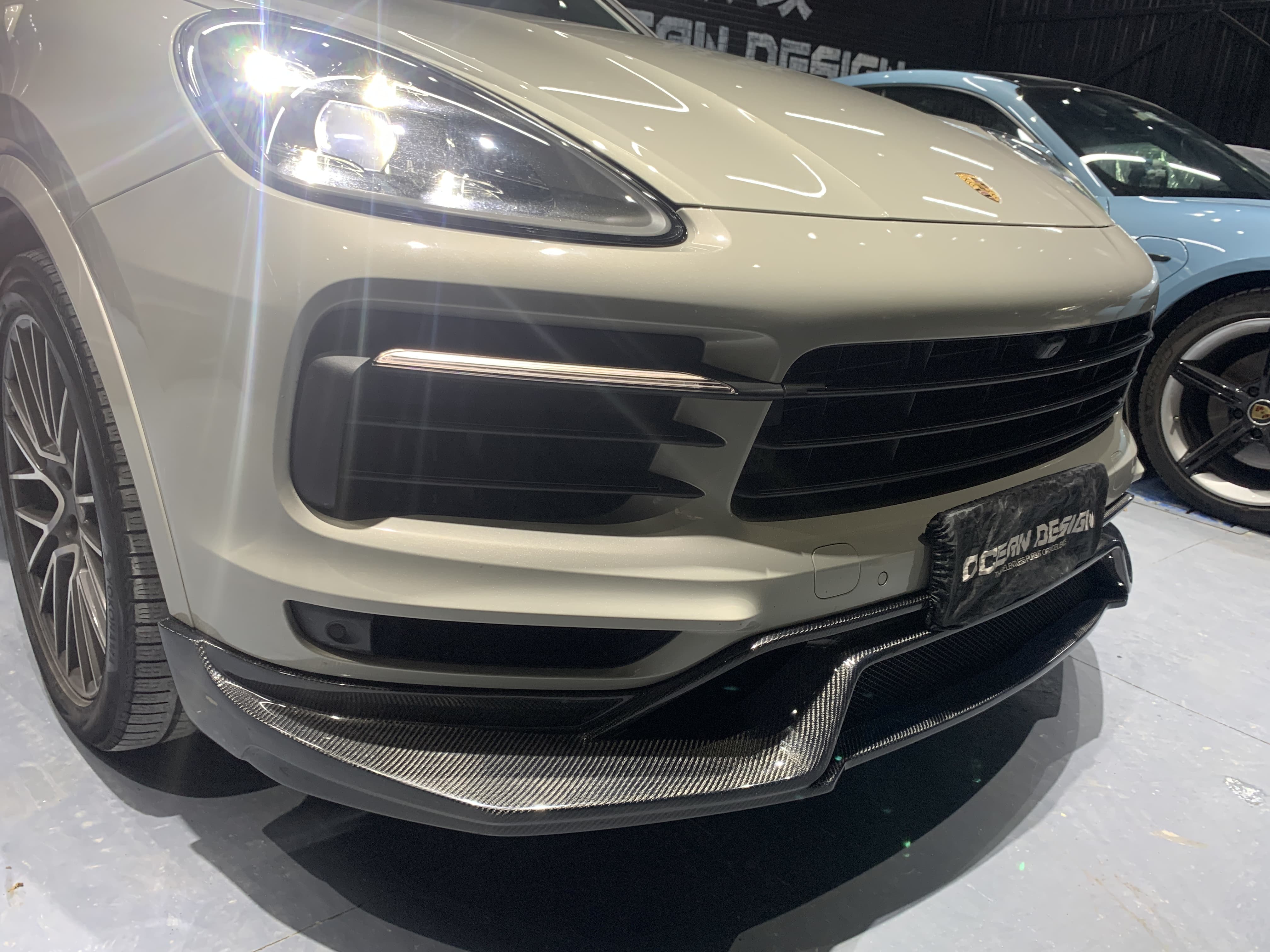2018-2023 Porsche Cayenne 9Y0.1 Splitter Front Lip Dry Carbon Fiber OD Style Bodykit