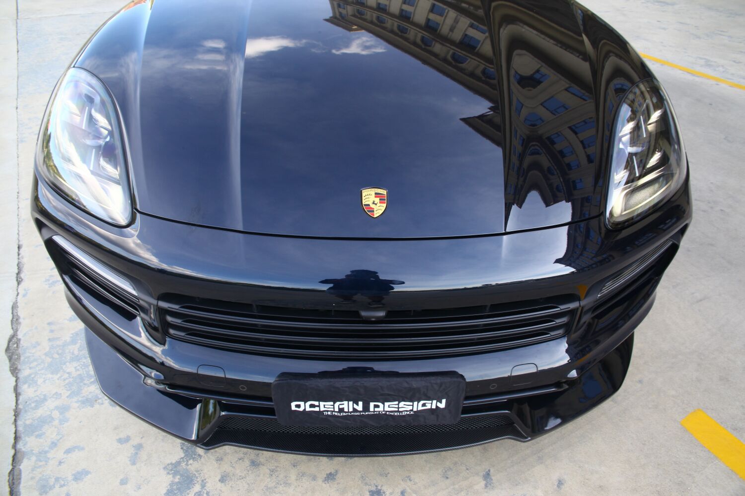 2018-2023 Porsche Cayenne 9Y0.1 Splitter Front Lip Dry Carbon Fiber OD Style Bodykit