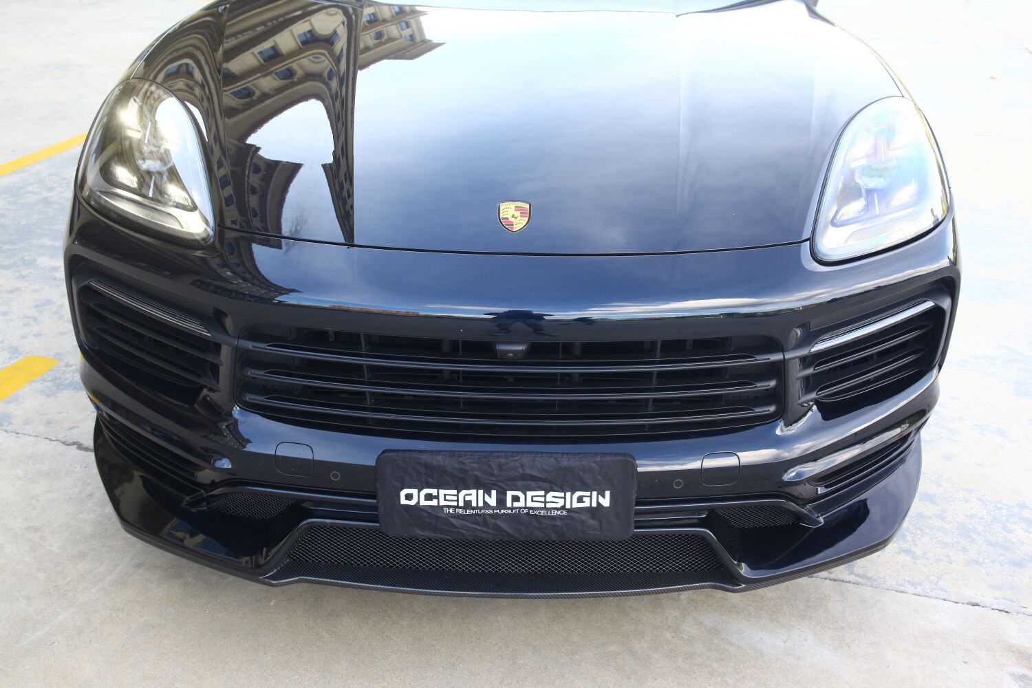 2018-2023 Porsche Cayenne 9Y0.1 Splitter Front Lip Dry Carbon Fiber OD Style Bodykit