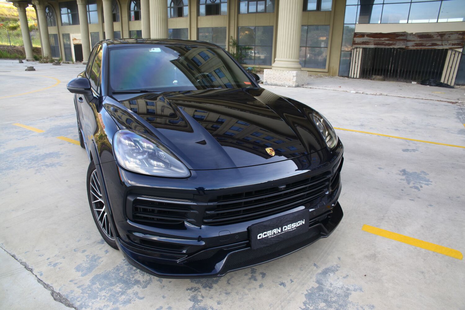 2018-2023 Porsche Cayenne 9Y0.1 Splitter Front Lip Dry Carbon Fiber OD Style Bodykit
