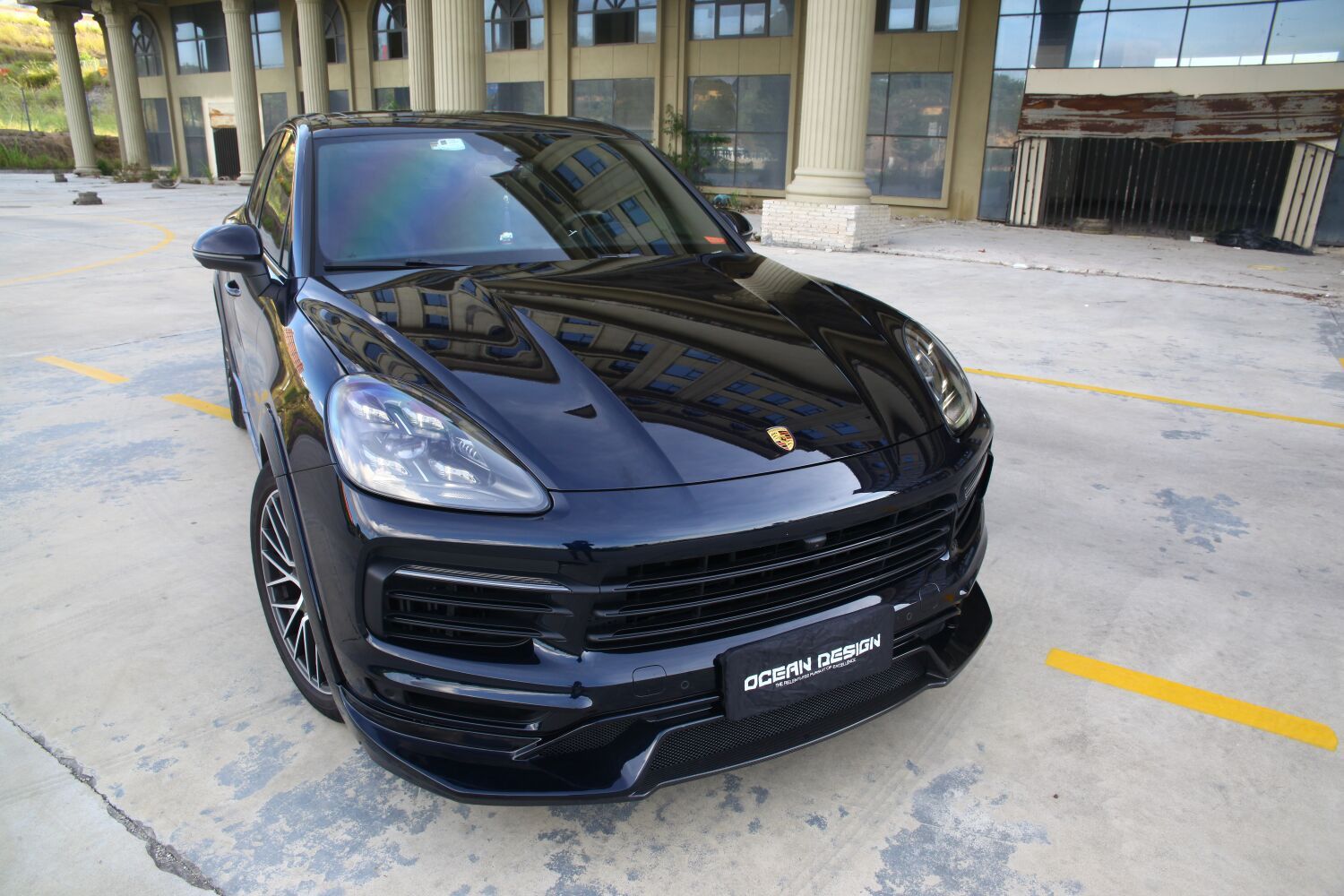 2018-2023 Porsche Cayenne 9Y0.1 Splitter Front Lip Dry Carbon Fiber OD Style Bodykit