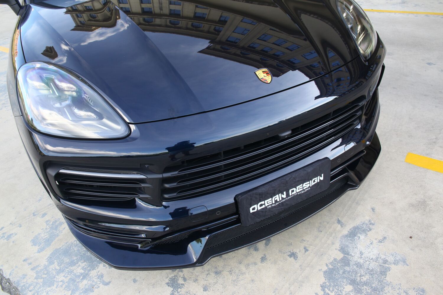 2018-2023 Porsche Cayenne 9Y0.1 Splitter Front Lip Dry Carbon Fiber OD Style Bodykit