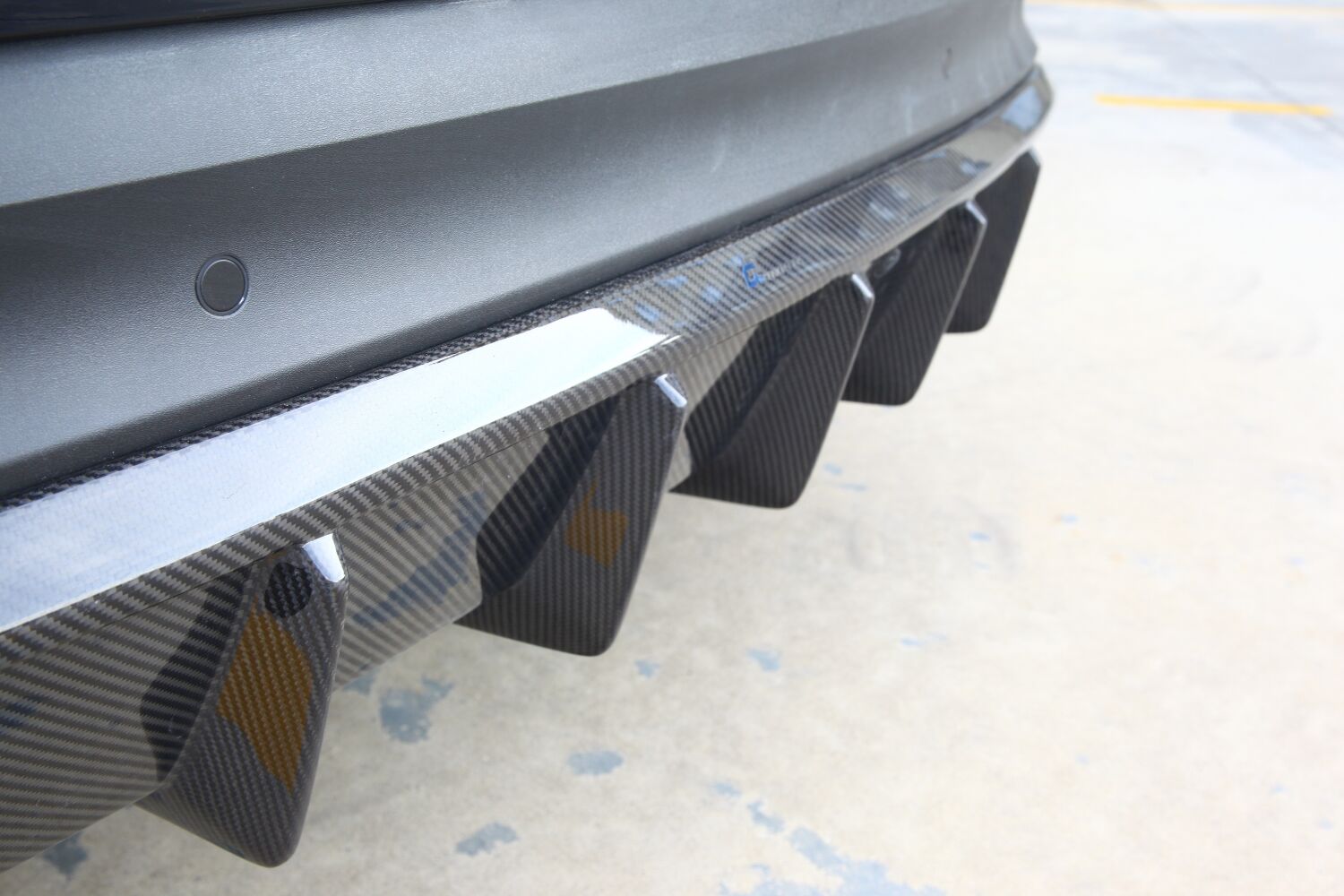 2018-2023 Porsche Cayenne 9Y0.1 Rear Diffuser Dry Carbon Fiber OD Style Bodykit
