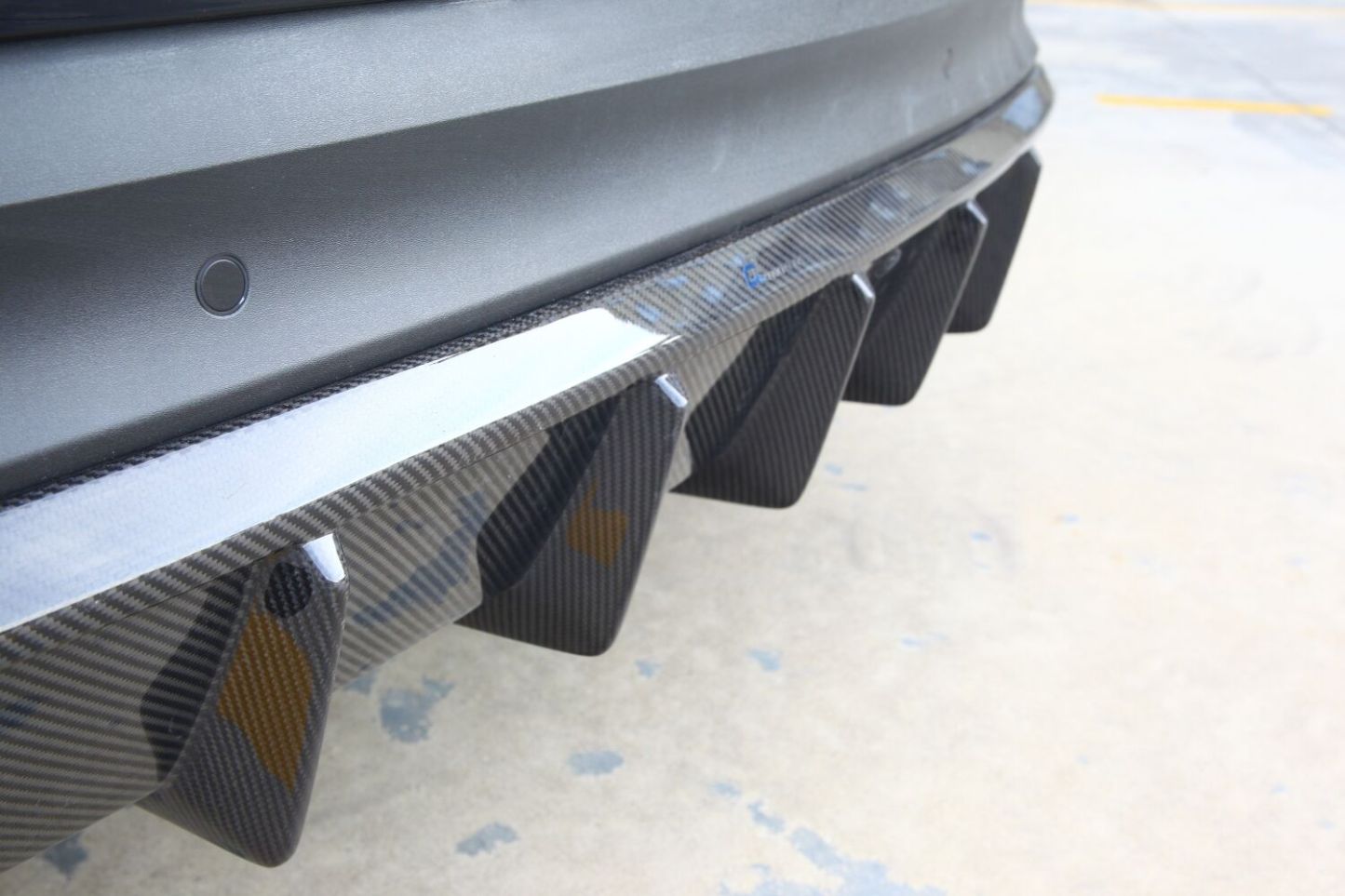 2018-2023 Porsche Cayenne 9Y0.1 Rear Diffuser Dry Carbon Fiber OD Style Bodykit
