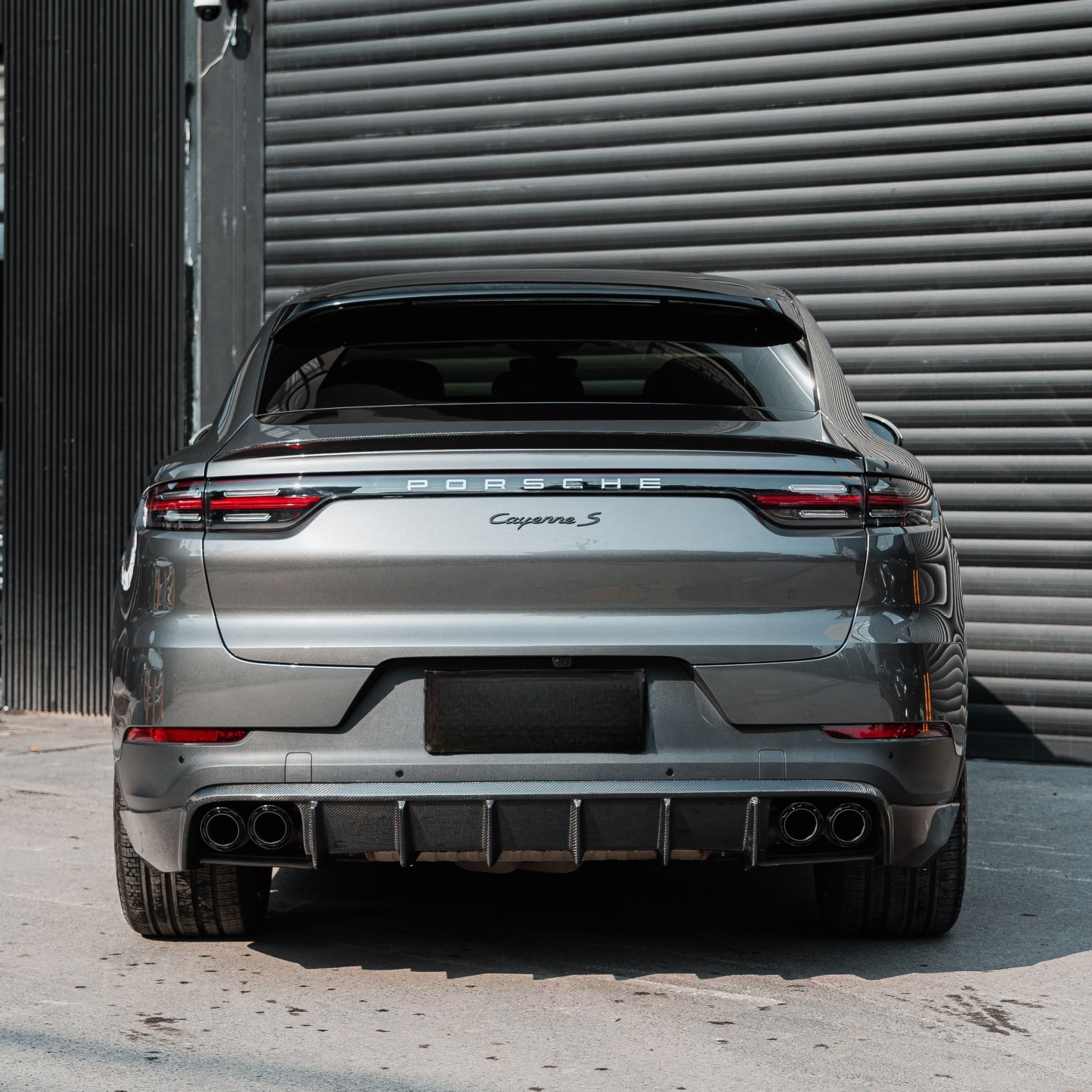 2018-2023 Porsche Cayenne 9Y0.1 Rear Diffuser Dry Carbon Fiber OD Style Bodykit