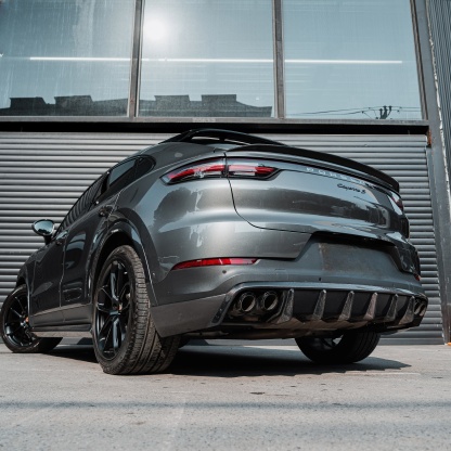 2018-2023 Porsche Cayenne 9Y0.1 Rear Diffuser Dry Carbon Fiber OD Style Bodykit