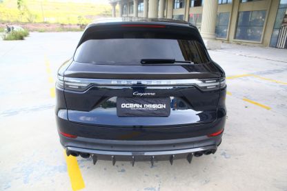 2018-2023 Porsche Cayenne 9Y0.1 Rear Diffuser Dry Carbon Fiber OD Style Bodykit