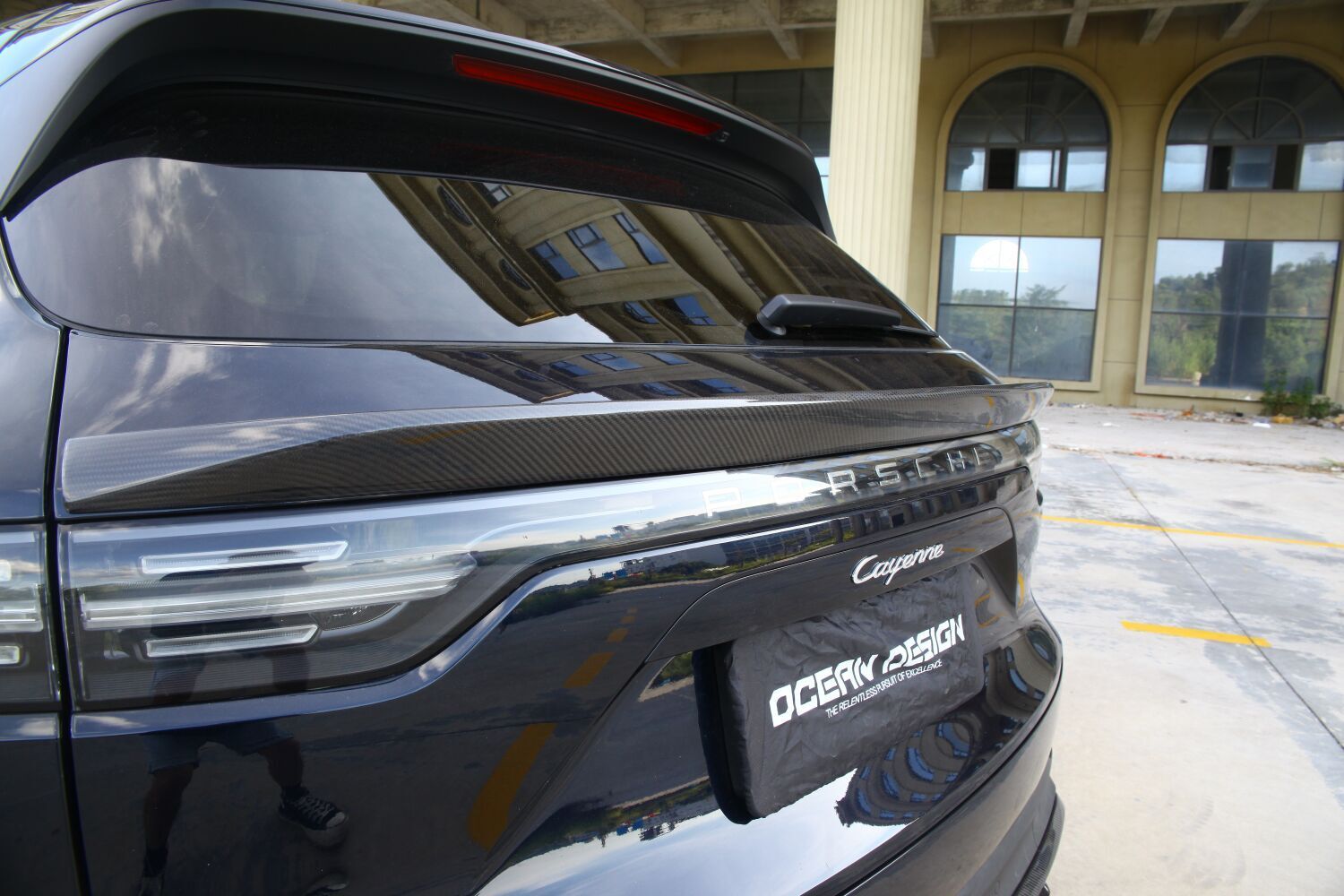 2018-2023 Porsche Cayenne 9Y0.1 Spoiler Dry Carbon Fiber OD Style Bodykit