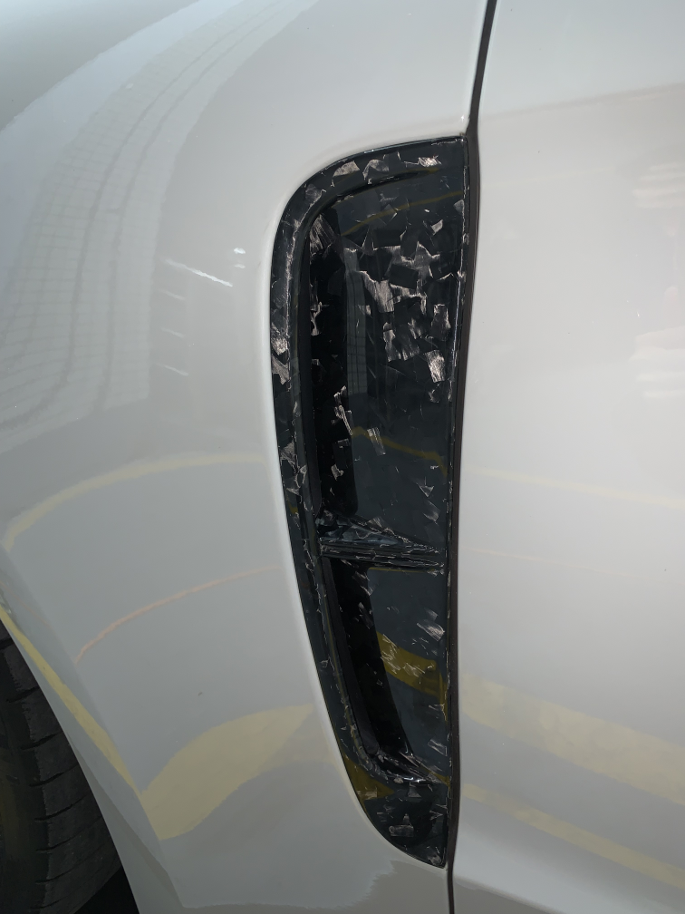 2017-2023 Porsche Panamera 971 Front Fender Trim Dry Carbon Fiber Ocean Design Style Bodykit