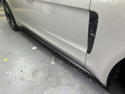 2017-2023 Porsche Panamera 971 Front Fender Trim Dry Carbon Fiber Ocean Design Style Bodykit