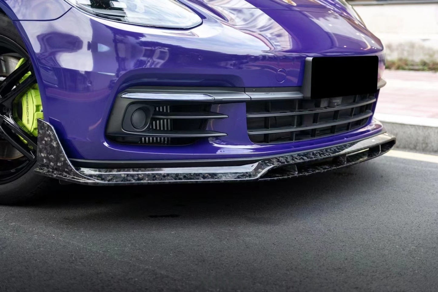 2017-2023 Porsche Panamera 971 Splitter Front Lip Ocean Design Style Dry Carbon Bodykit