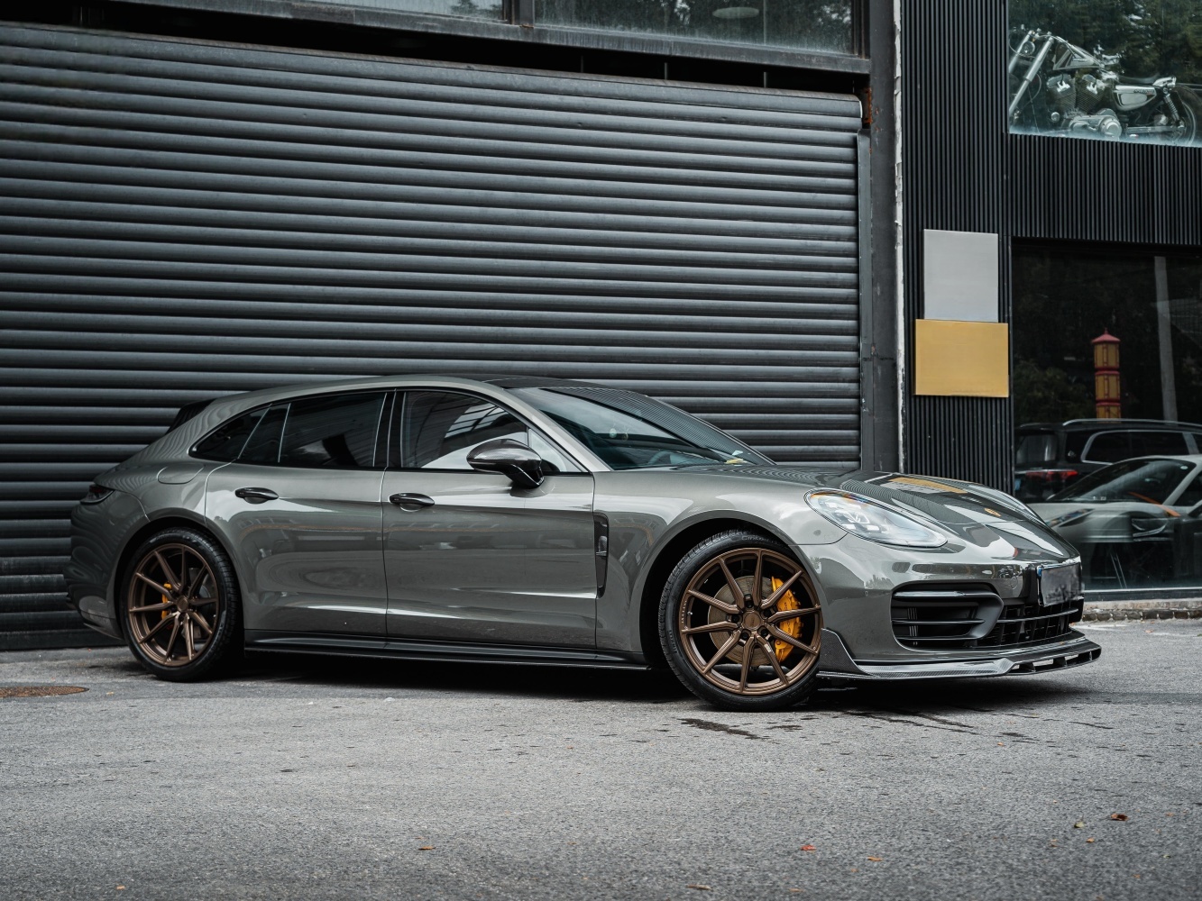 2017-2023 Porsche Panamera 971 Splitter Front Lip Ocean Design Style Dry Carbon Bodykit