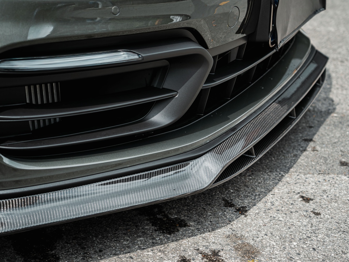 2017-2023 Porsche Panamera 971 Splitter Front Lip Ocean Design Style Dry Carbon Bodykit