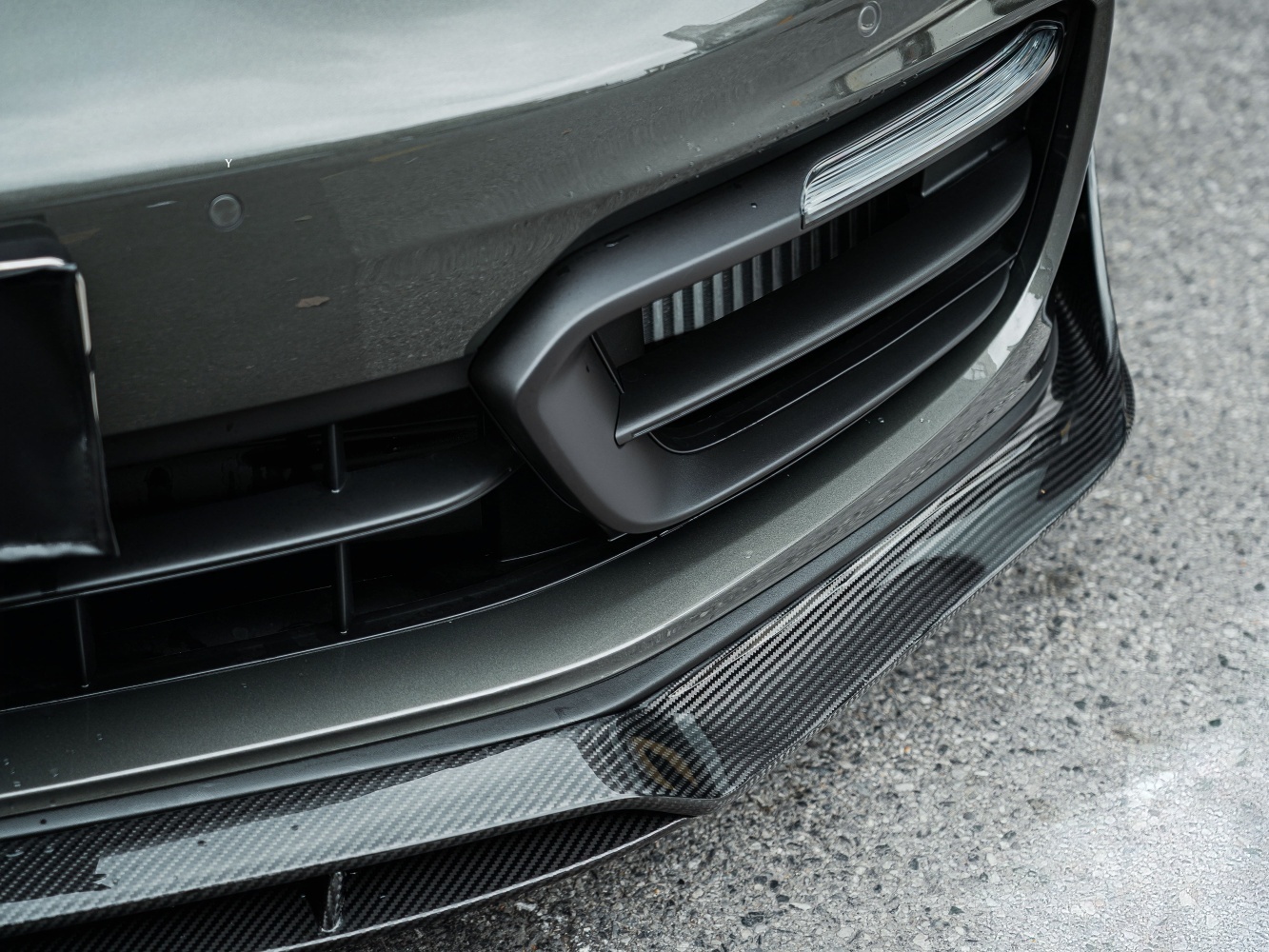 2017-2023 Porsche Panamera 971 Splitter Front Lip Ocean Design Style Dry Carbon Bodykit