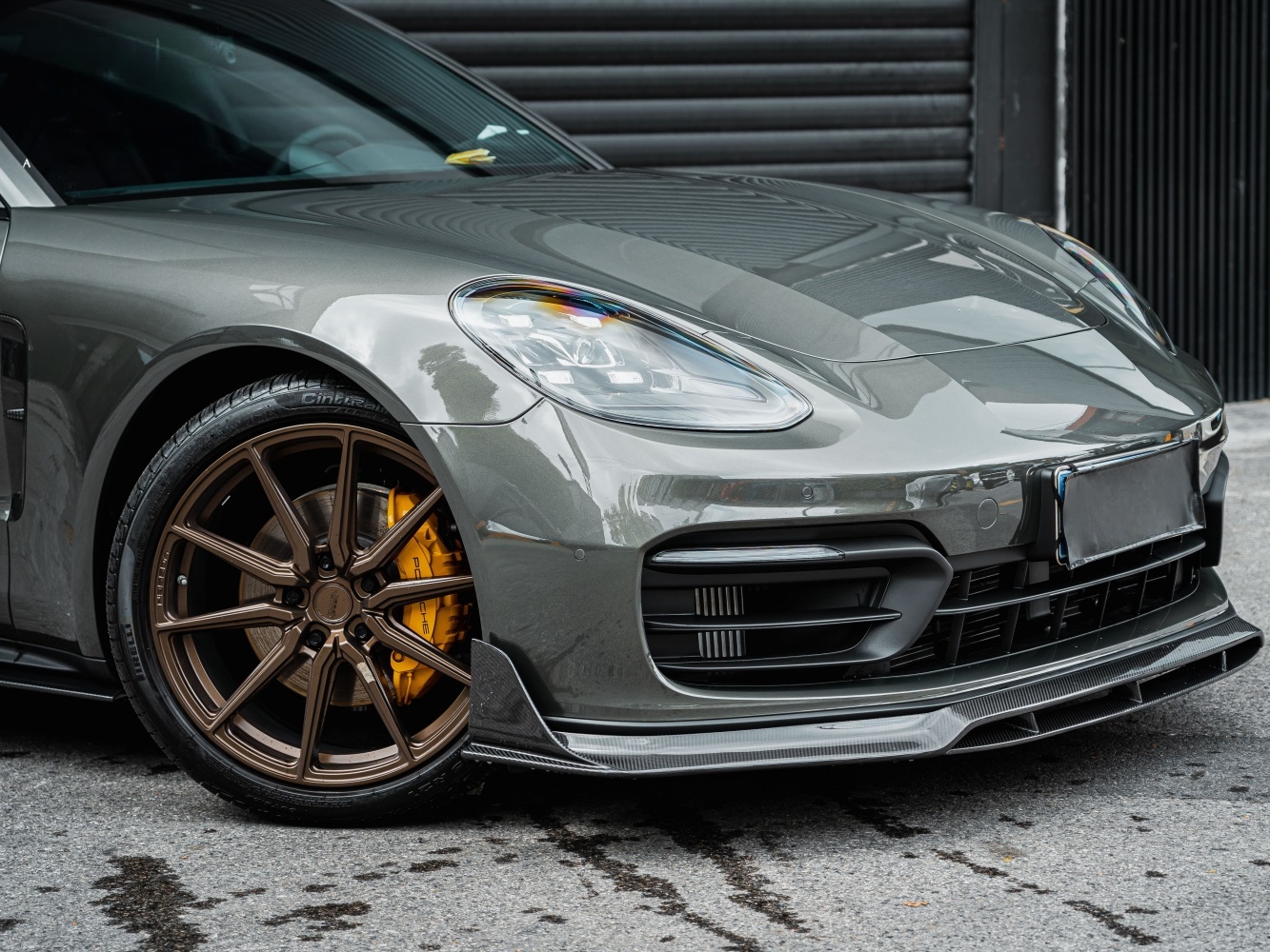 2017-2023 Porsche Panamera 971 Splitter Front Lip Ocean Design Style Dry Carbon Bodykit