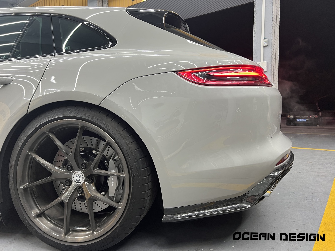 2017-2023 Porsche Panamera 971 Rear Diffuser Dry Carbon Fiber Ocean Design Style Bodykit