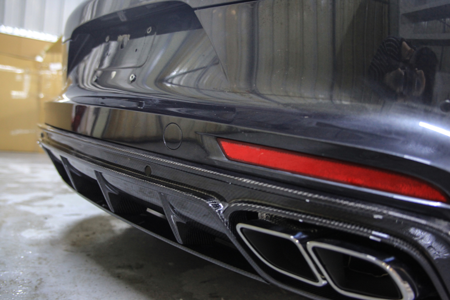 2017-2023 Porsche Panamera 971 Rear Diffuser Dry Carbon Fiber Ocean Design Style Bodykit