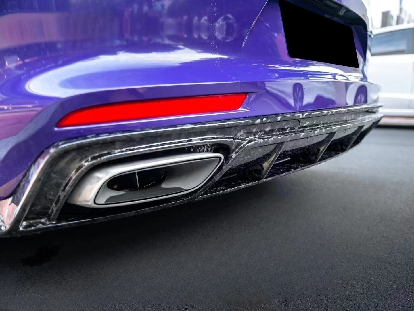 2017-2023 Porsche Panamera 971 Rear Diffuser Dry Carbon Fiber Ocean Design Style Bodykit