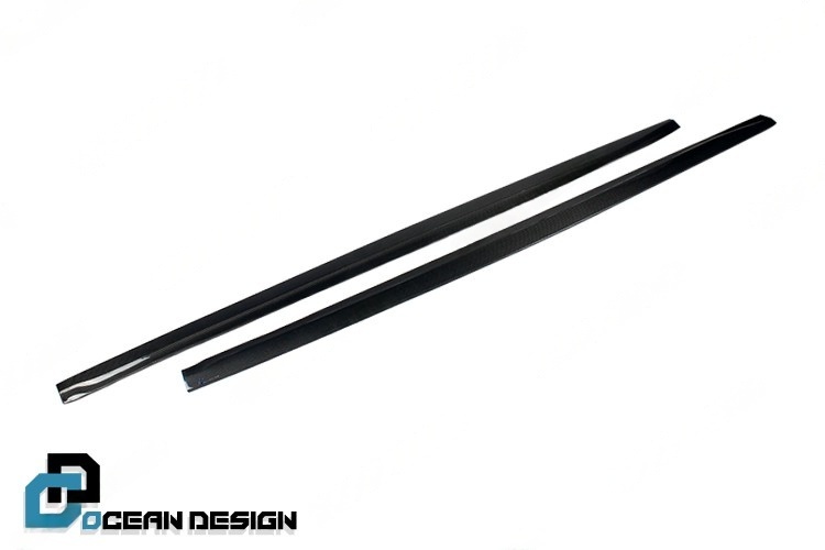 2017-2023 Porsche Panamera 971 Side Skirts Dry Carbon Fiber Ocean Design Style Bodykit
