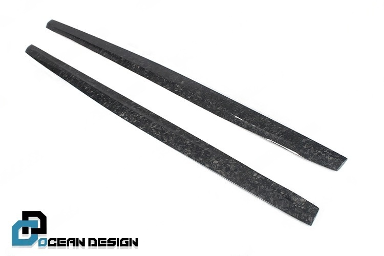 2017-2023 Porsche Panamera 971 Side Skirts Dry Carbon Fiber Ocean Design Style Bodykit
