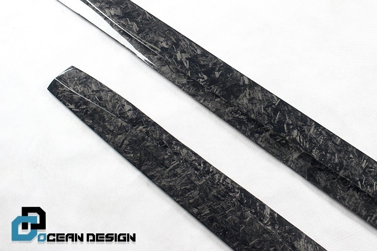2017-2023 Porsche Panamera 971 Side Skirts Dry Carbon Fiber Ocean Design Style Bodykit