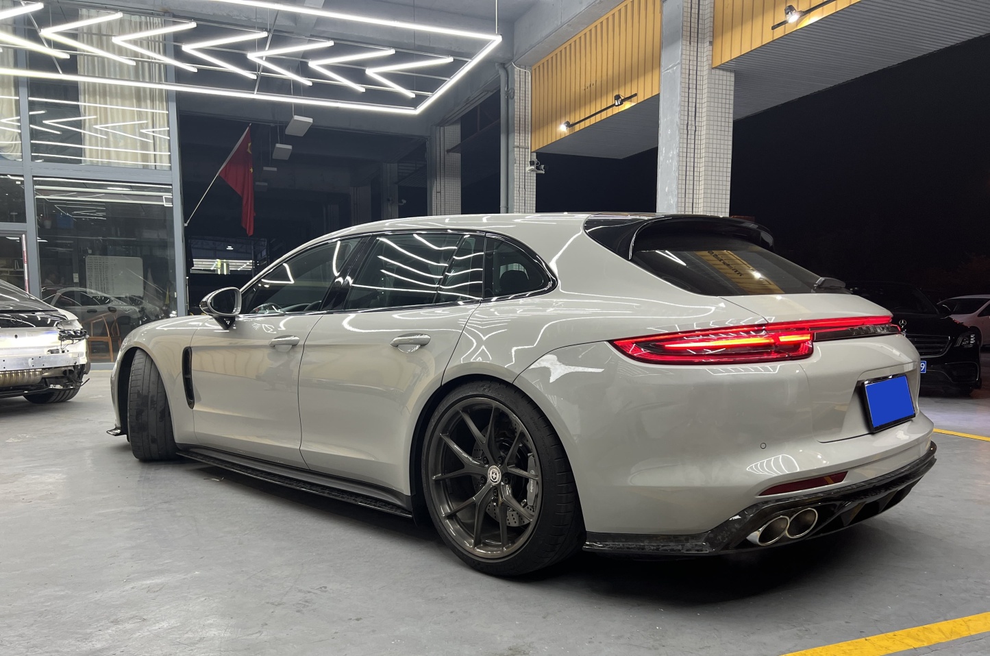 2017-2023 Porsche Panamera 971 Side Skirts Dry Carbon Fiber Ocean Design Style Bodykit