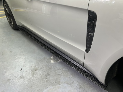 2017-2023 Porsche Panamera 971 Side Skirts Dry Carbon Fiber Ocean Design Style Bodykit