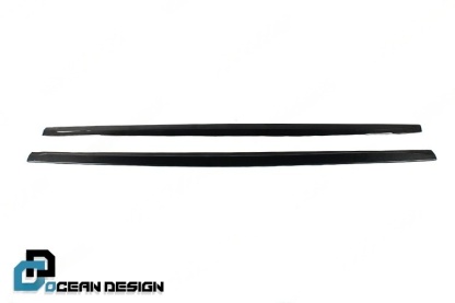 2017-2023 Porsche Panamera 971 Side Skirts Dry Carbon Fiber Ocean Design Style Bodykit