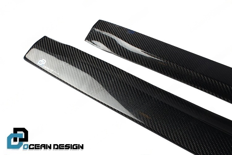 2017-2023 Porsche Panamera 971 Side Skirts Dry Carbon Fiber Ocean Design Style Bodykit
