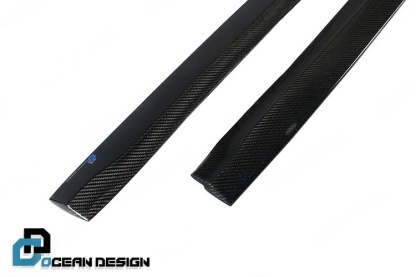 2017-2023 Porsche Panamera 971 Side Skirts Dry Carbon Fiber Ocean Design Style Bodykit
