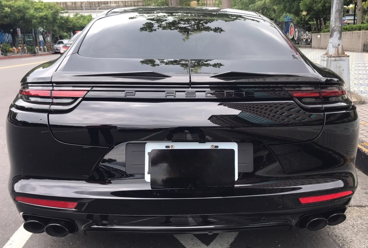2017-2023 Porsche Panamera 971 Spoiler Dry Carbon Fiber Ocean Design Style Bodykit