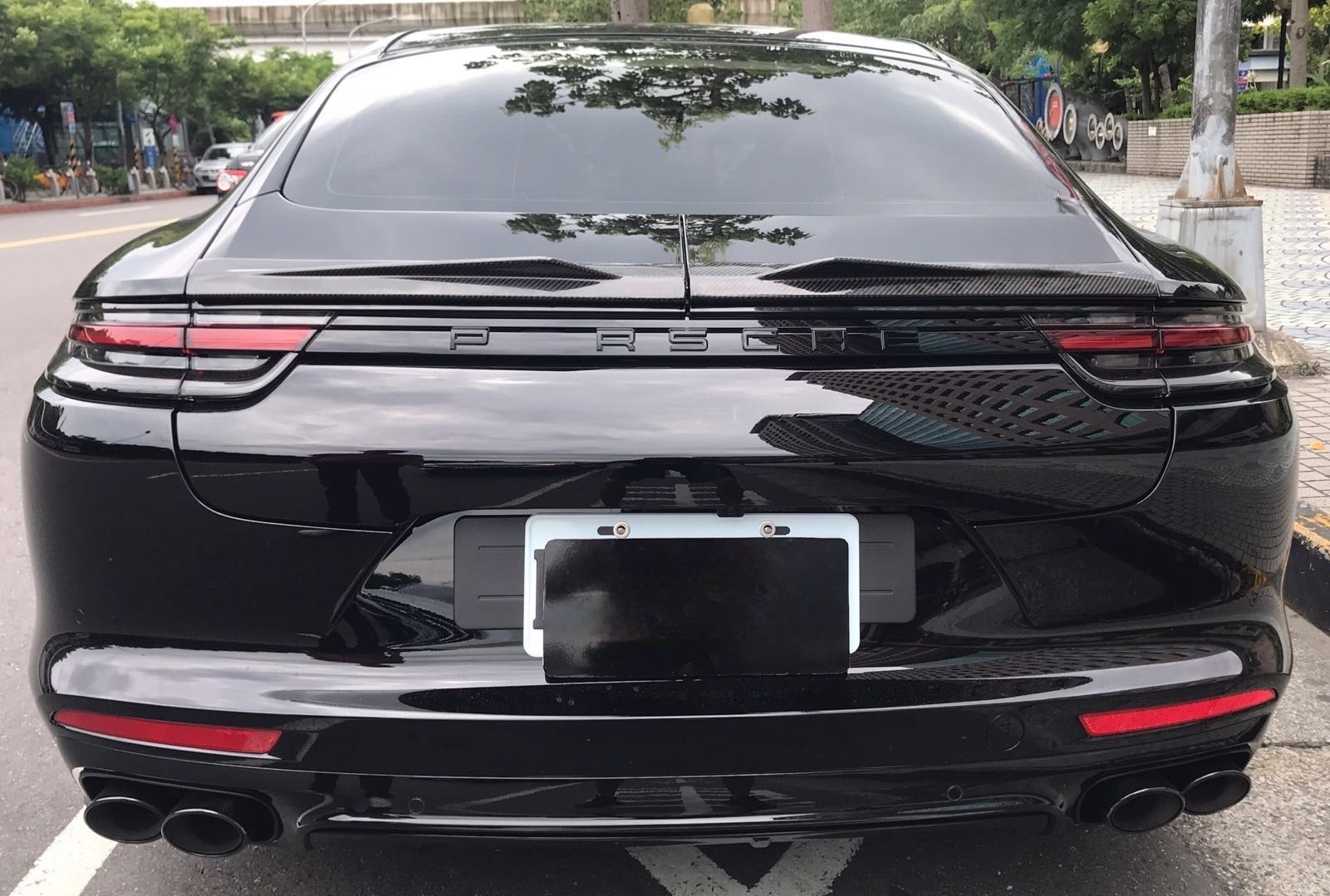 2017-2023 Porsche Panamera 971 Spoiler Dry Carbon Fiber Ocean Design Style Bodykit