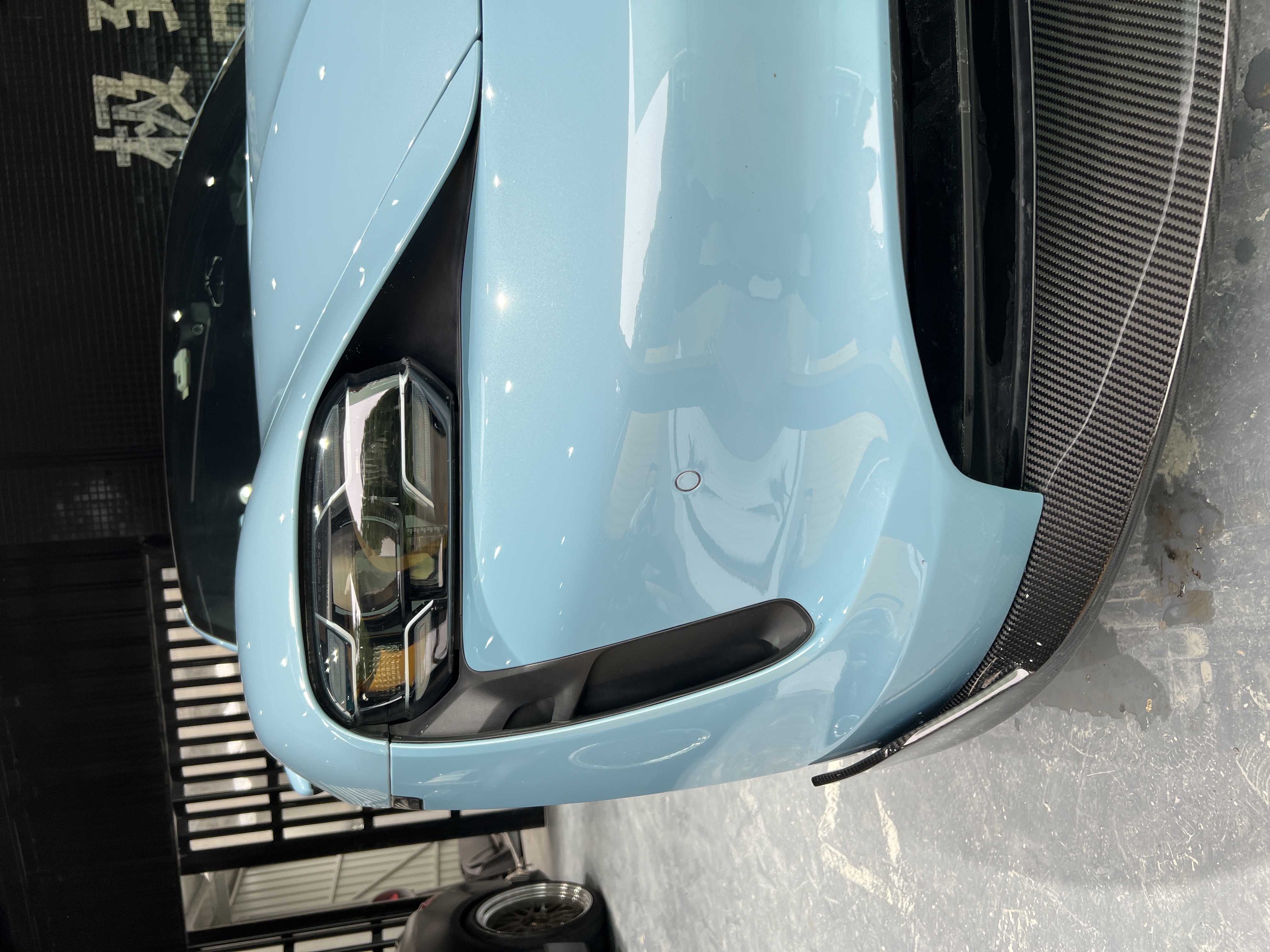2019-2024 Porsche Taycan Splitter Front Lip 4/4S/GTS/TURBO Ocean Design Style Dry Carbon Bodykit