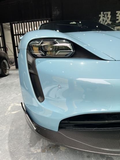 2019-2024 Porsche Taycan Splitter Front Lip 4/4S/GTS/TURBO Ocean Design Style Dry Carbon Bodykit