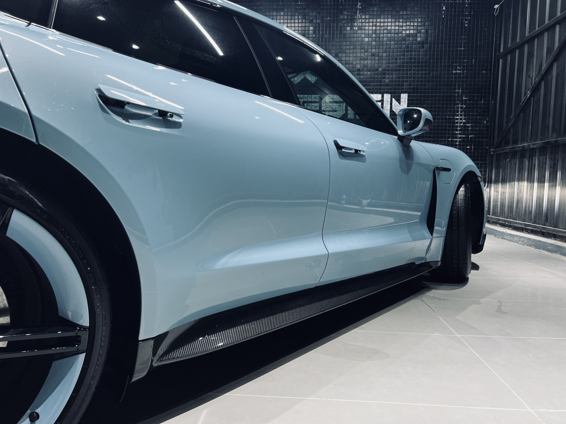 2019-2024 Porsche Taycan Side Skirts 4/4S/GTS/TURBO Ocean Design Style Dry Carbon Bodykit