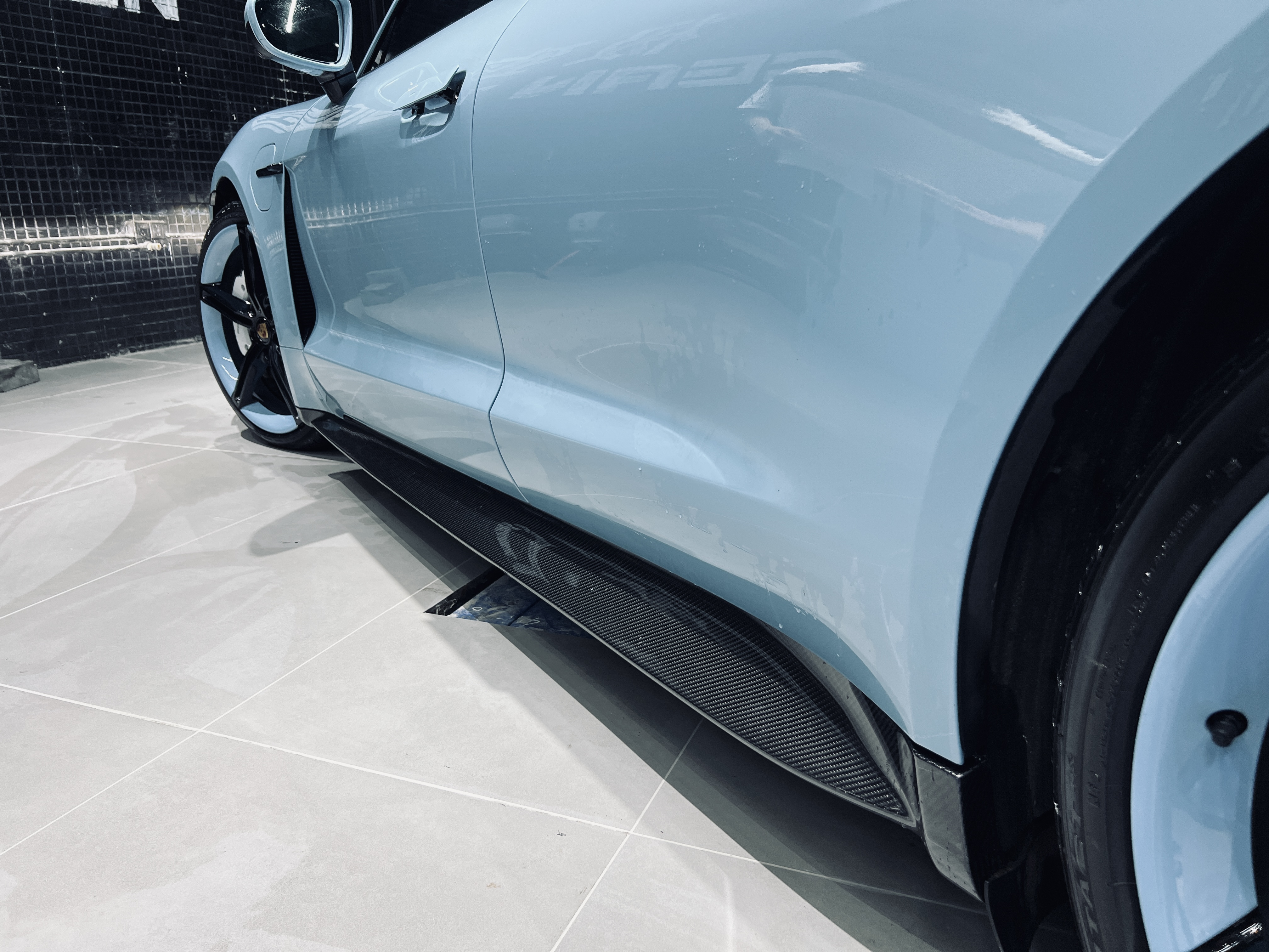 2019-2024 Porsche Taycan Side Skirts 4/4S/GTS/TURBO Ocean Design Style Dry Carbon Bodykit
