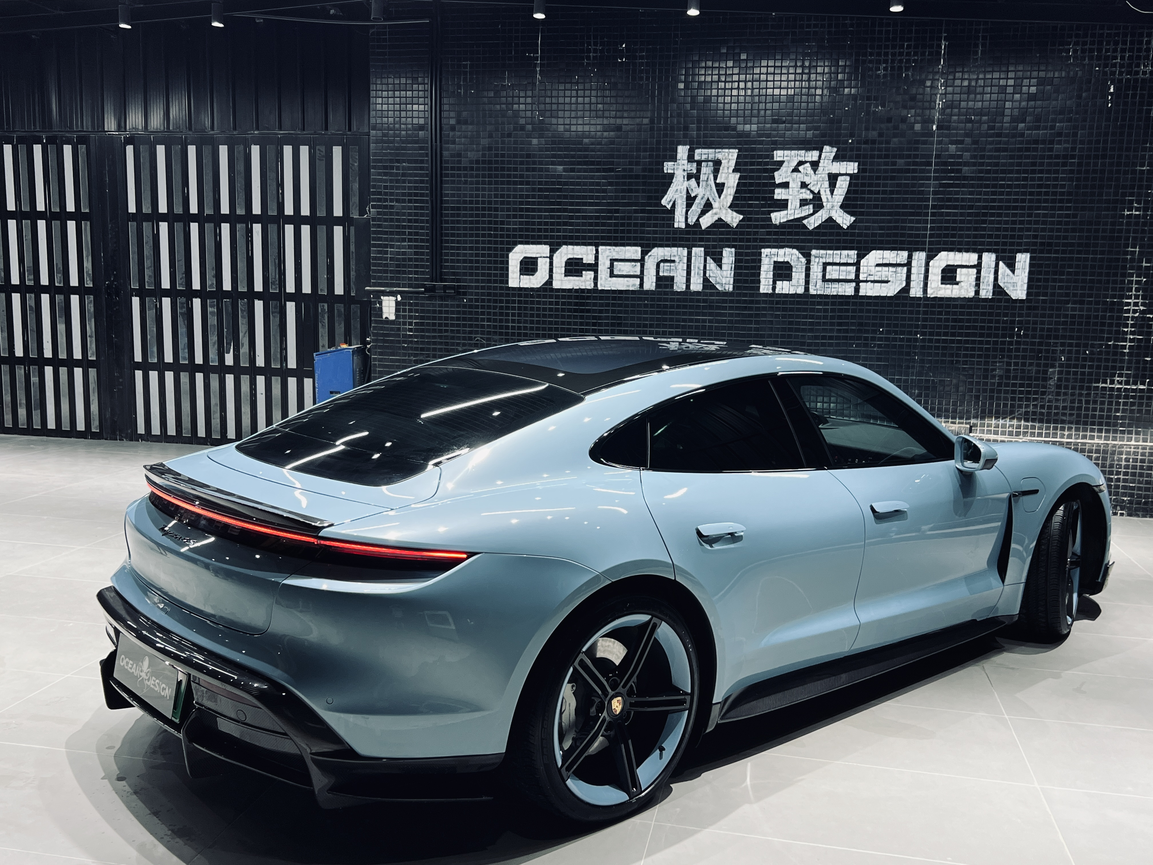 2019-2024 Porsche Taycan Side Skirts 4/4S/GTS/TURBO Ocean Design Style Dry Carbon Bodykit