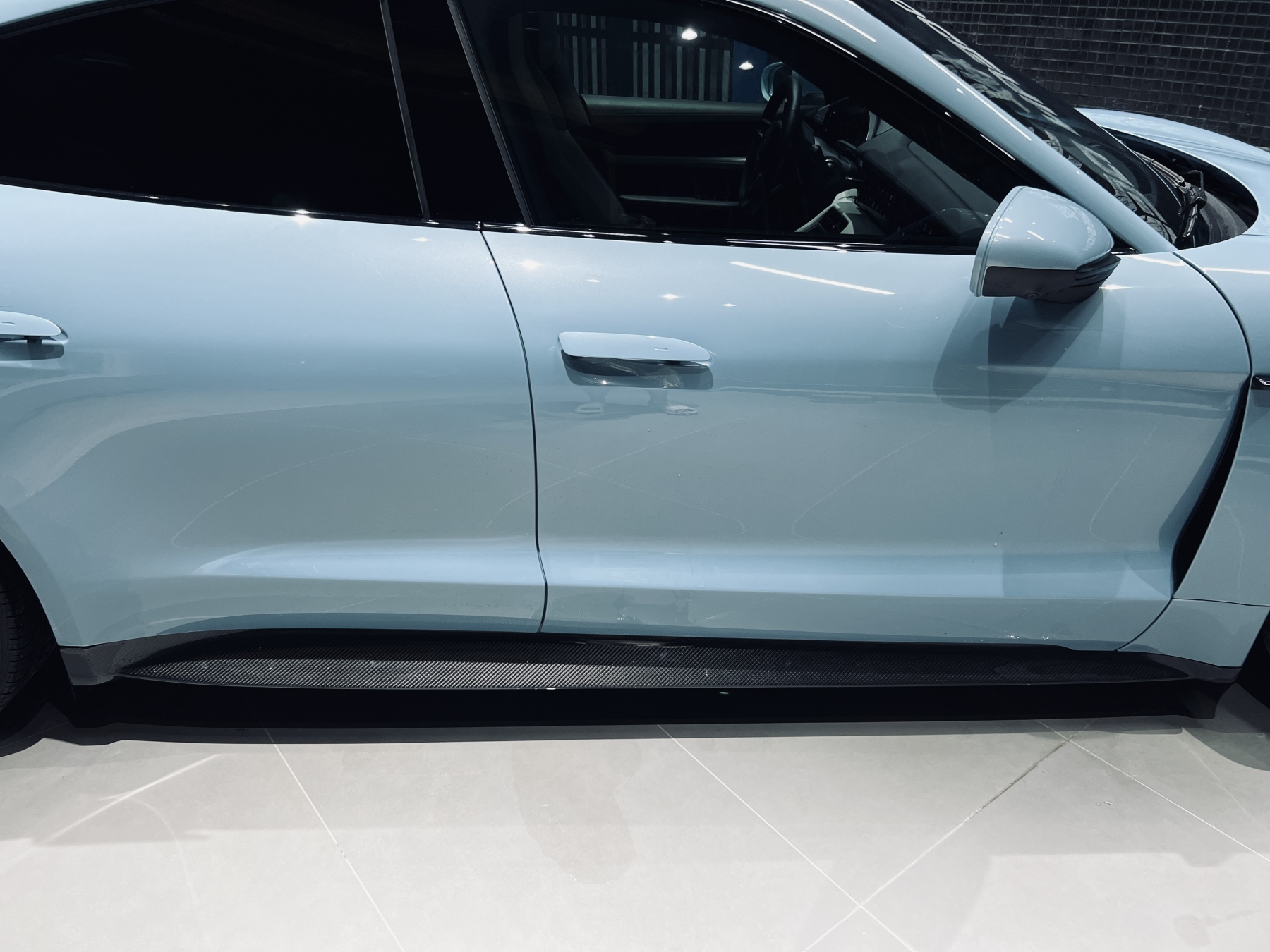 2019-2024 Porsche Taycan Side Skirts 4/4S/GTS/TURBO Ocean Design Style Dry Carbon Bodykit