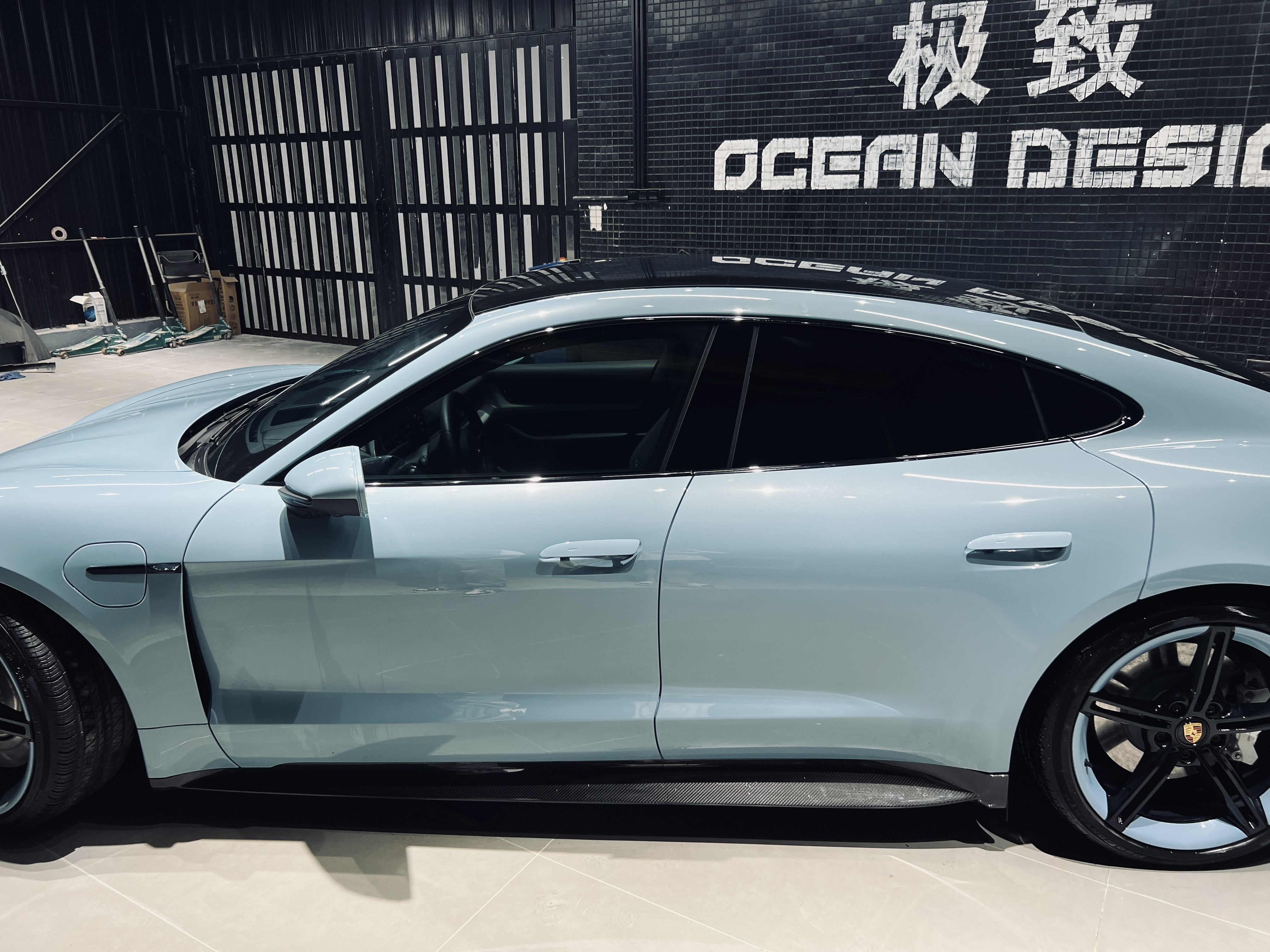 2019-2024 Porsche Taycan Side Skirts 4/4S/GTS/TURBO Ocean Design Style Dry Carbon Bodykit