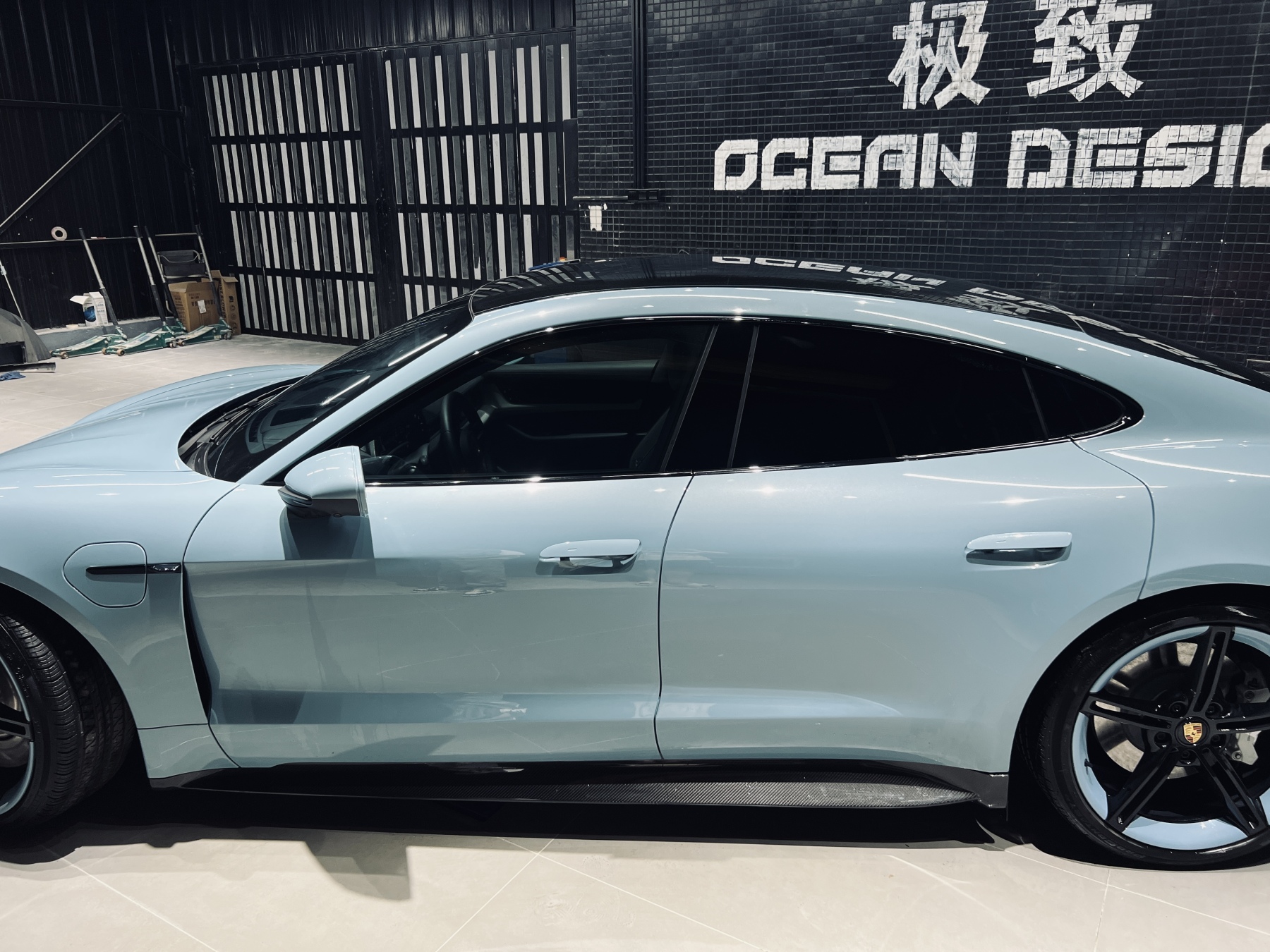 2019-2024 Porsche Taycan Side Skirts 4/4S/GTS/TURBO Ocean Design Style Dry Carbon Bodykit