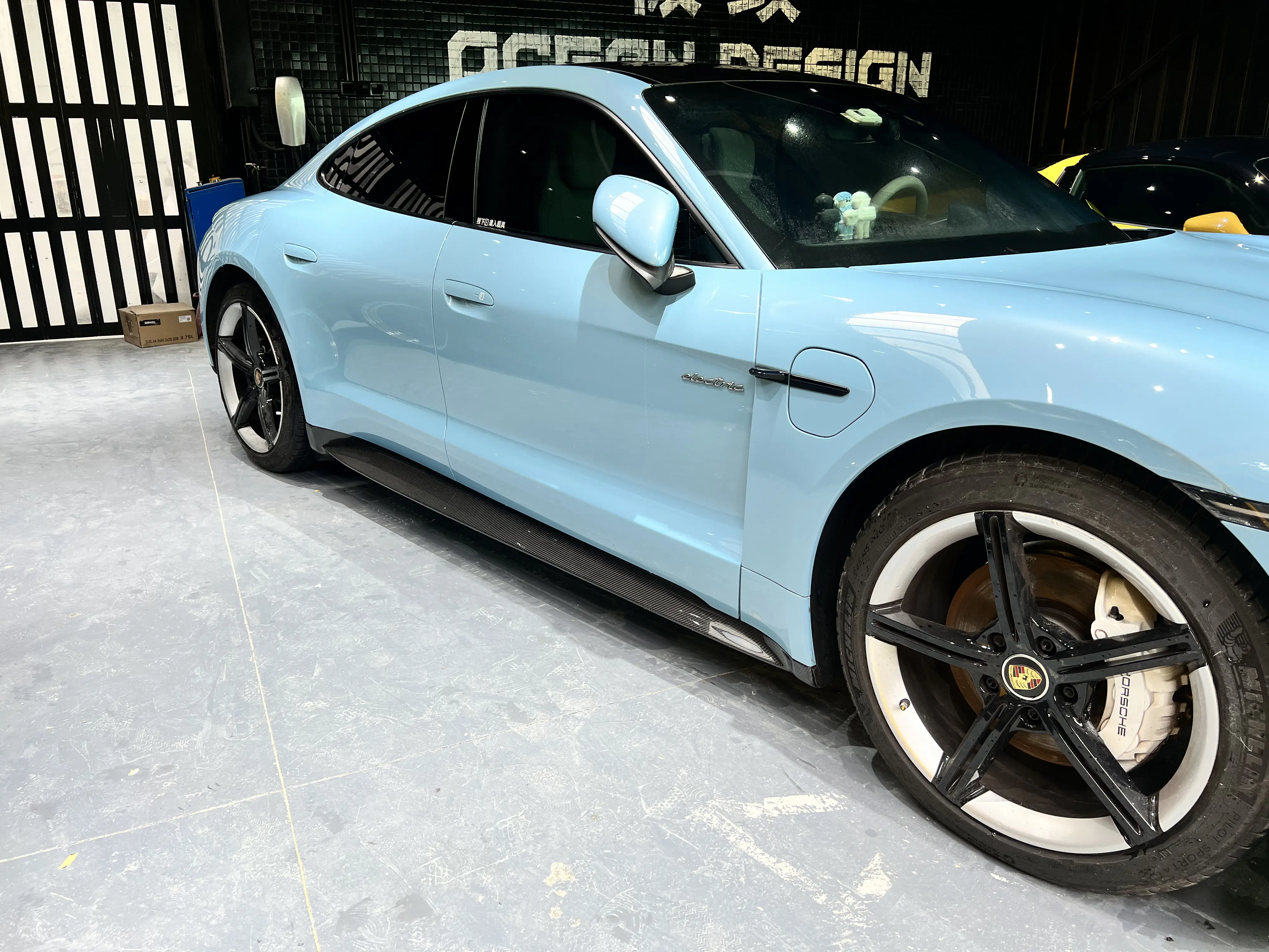 2019-2024 Porsche Taycan Side Skirts 4/4S/GTS/TURBO Ocean Design Style Dry Carbon Bodykit
