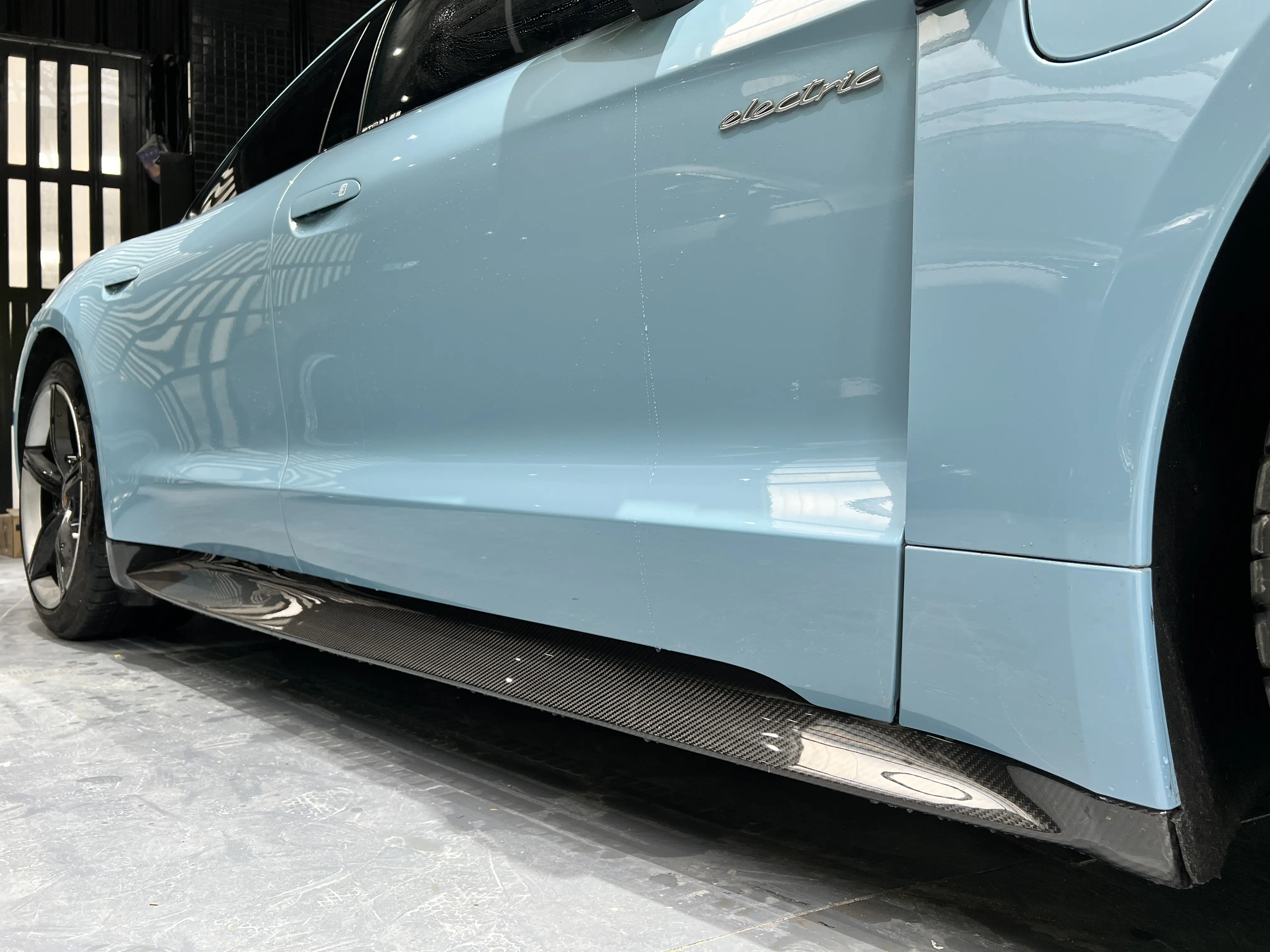 2019-2024 Porsche Taycan Side Skirts 4/4S/GTS/TURBO Ocean Design Style Dry Carbon Bodykit