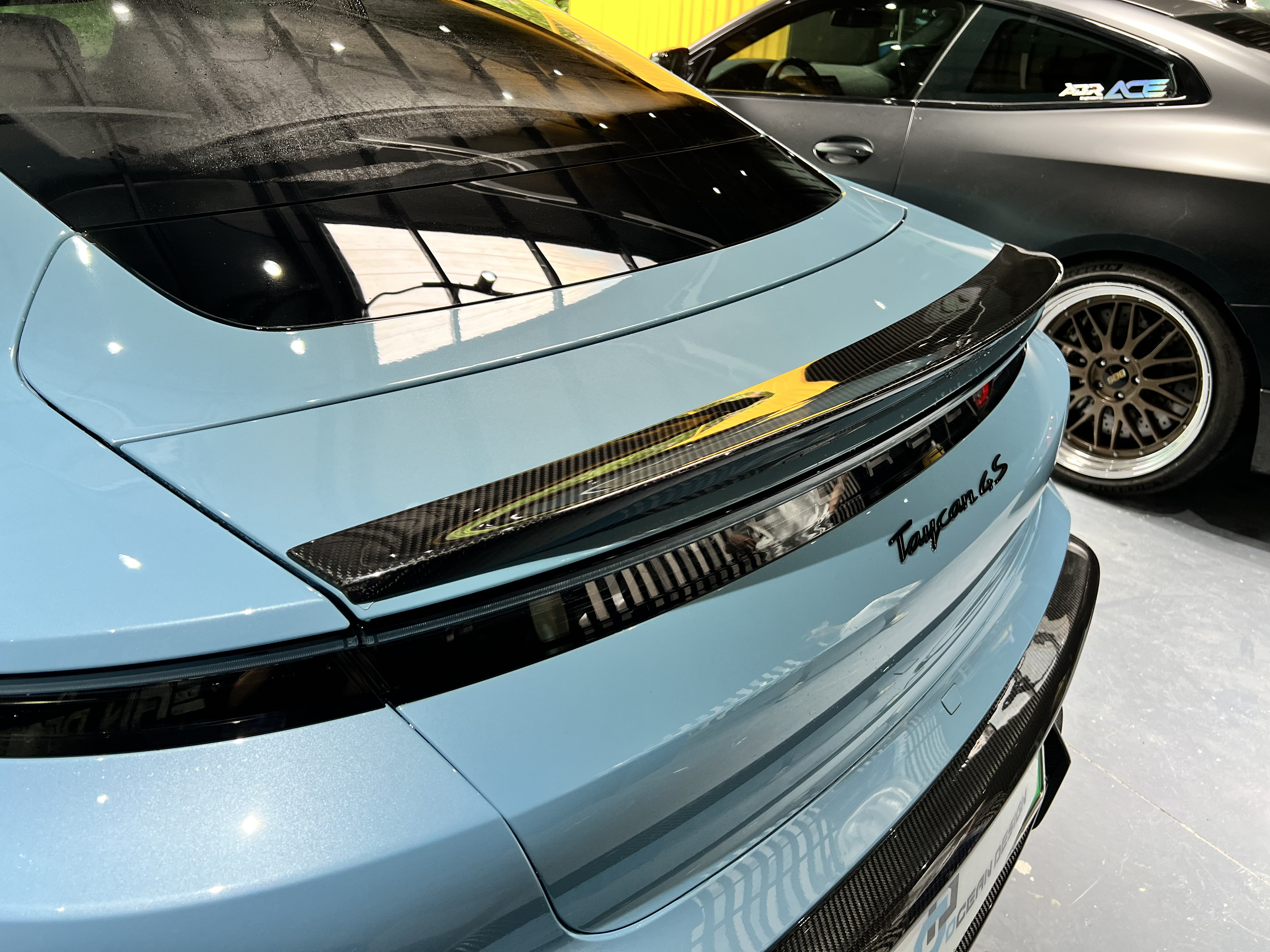 2019-2024 Porsche Taycan Spoiler 4/4S/GTS/TURBO Ocean Design Style Dry Carbon Bodykit