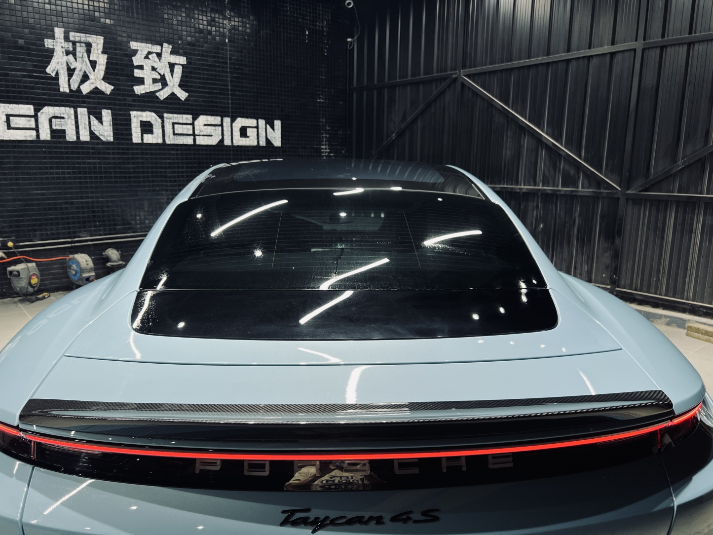 2019-2024 Porsche Taycan Spoiler 4/4S/GTS/TURBO Ocean Design Style Dry Carbon Bodykit