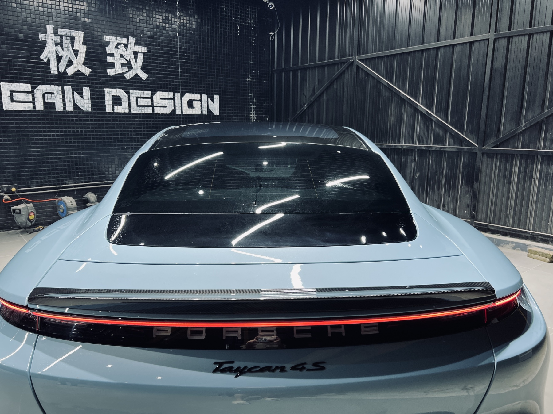 2019-2024 Porsche Taycan Spoiler 4/4S/GTS/TURBO Ocean Design Style Dry Carbon Bodykit