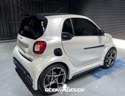 2014–2024 Smart 453 ForTwo MSY Style Body Side Trims Dry Carbon Fiber