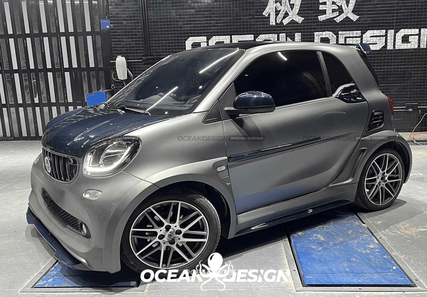 2014–2024 Smart 453 ForTwo MSY Style Body Side Trims Dry Carbon Fiber