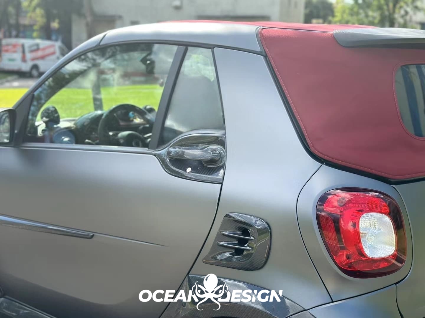 2014–2024 Smart 453 ForTwo MSY Style Fender Trims Dry Carbon Fiber