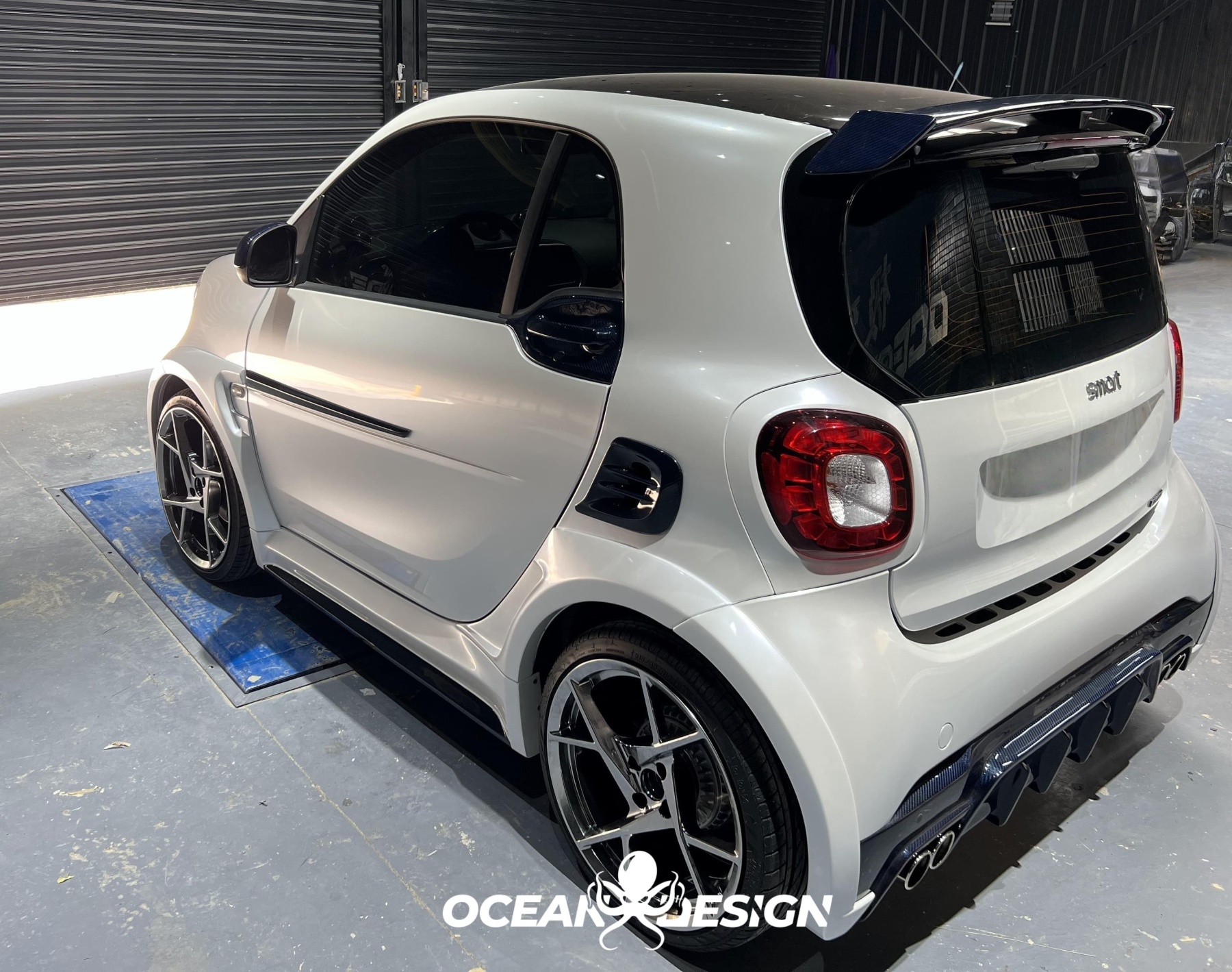 2014–2024 Smart 453 ForTwo MSY Style Fender Trims Dry Carbon Fiber